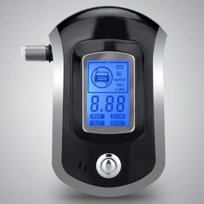 New Digital Breath Alcohol Tester Breathalyzer with LCD Display with 5 Mouth pieces AT6000